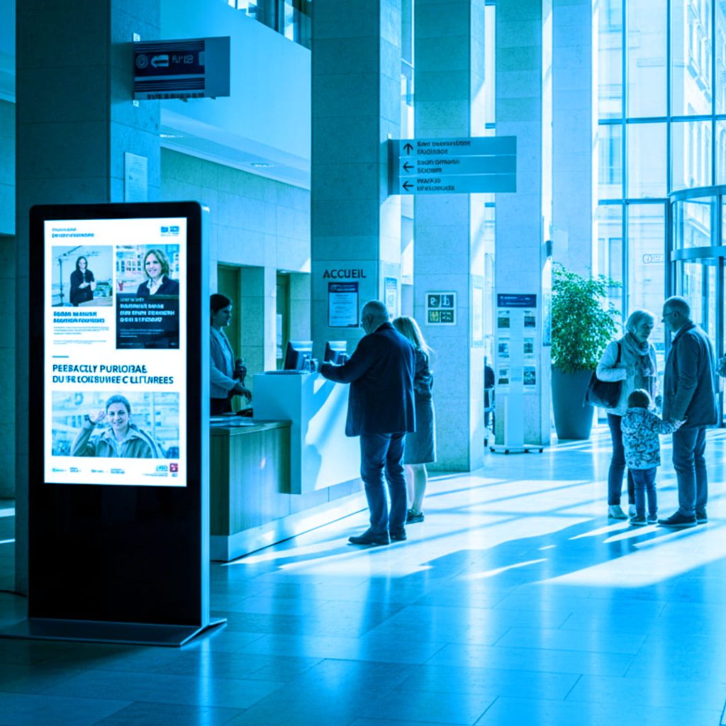COLLECTIVITE LOCALE TOTEM LED HALL ACCEUIL