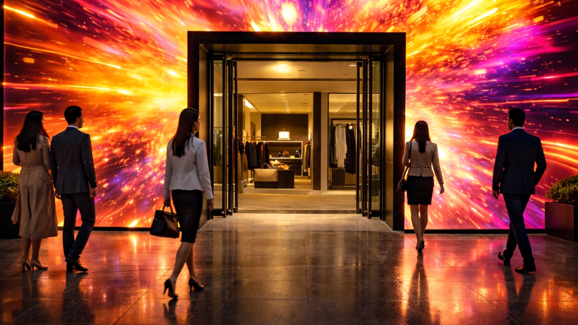 ENTREE LED MAGASIN CHIC CLIENTS 2