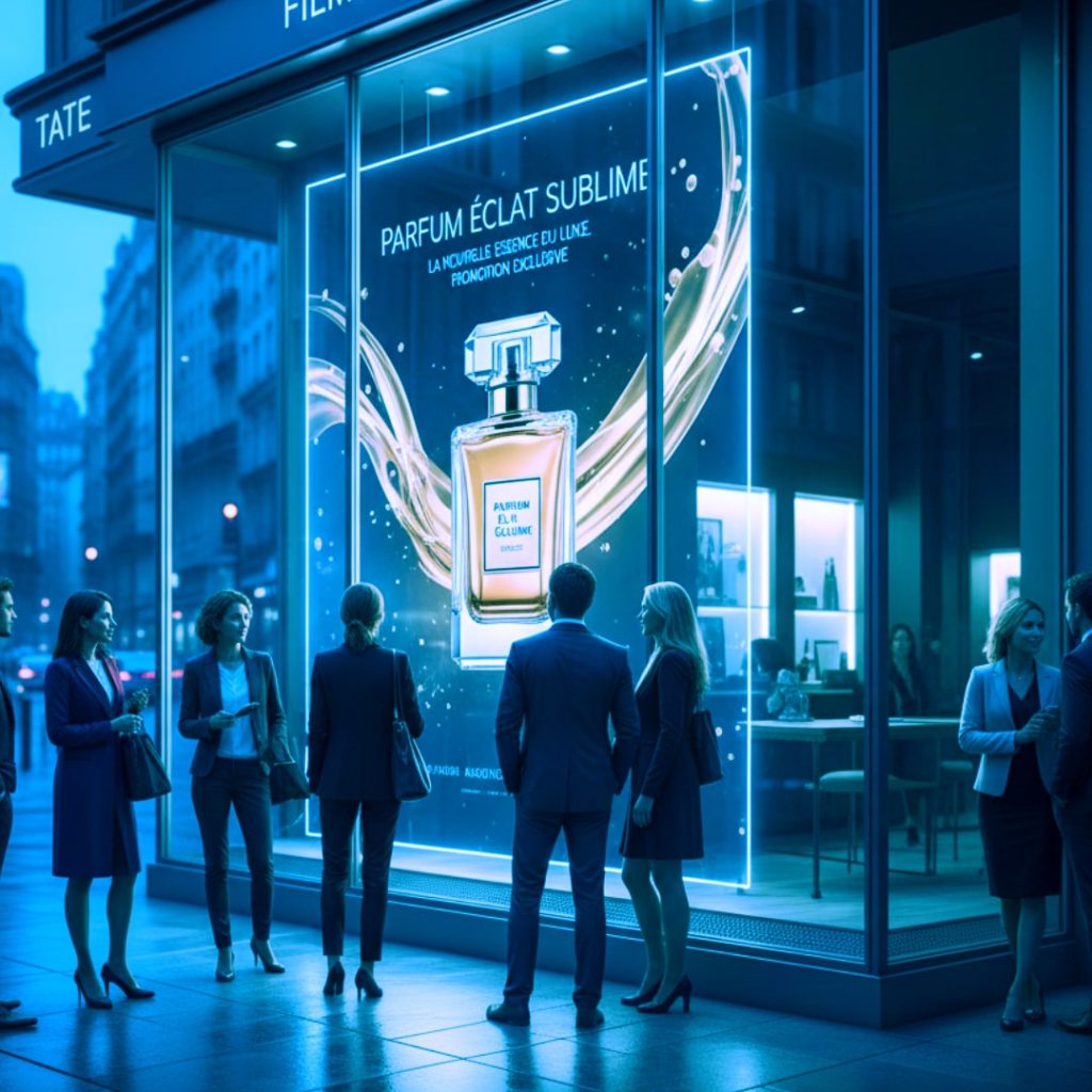 FILM LED FLEXIBLE VITRINE PARFUM