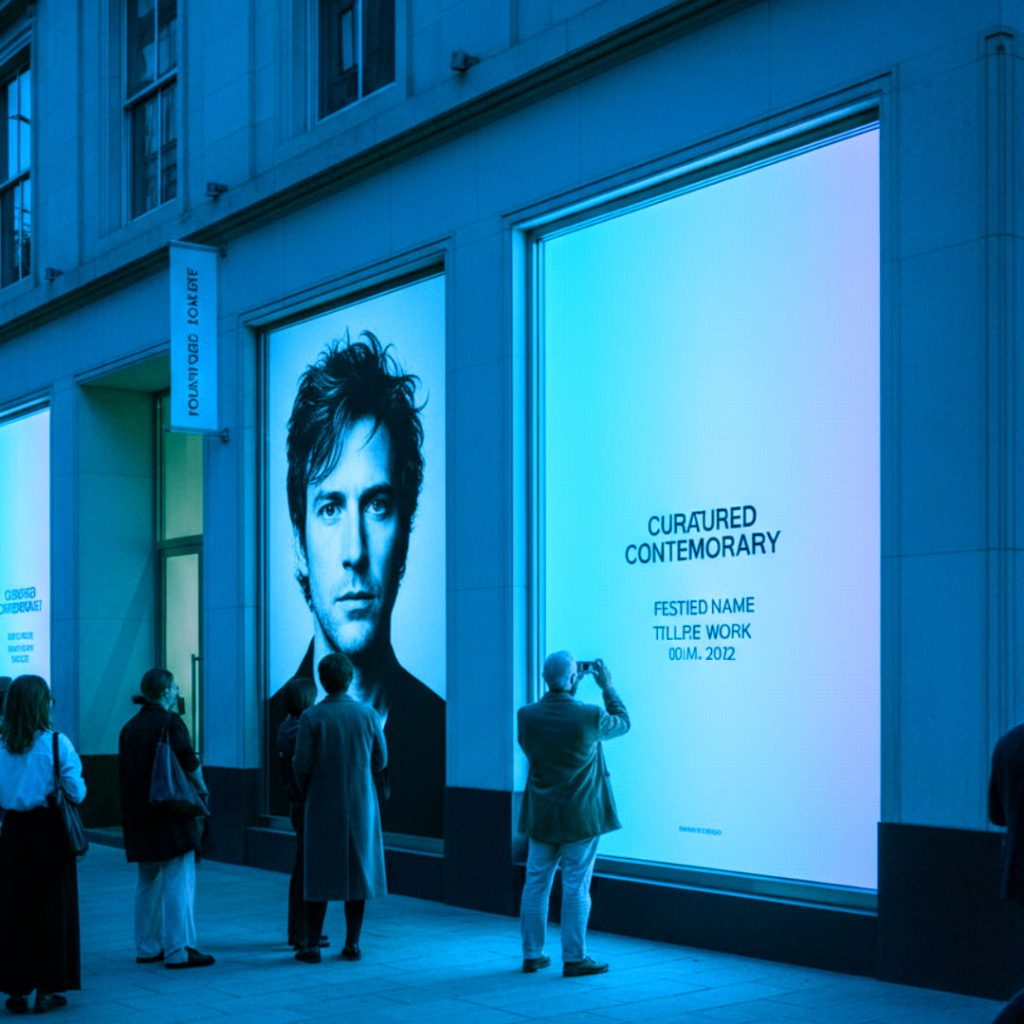 GALERIE ART VITRINE FILM LED ARTISTE CONTEMPORAIN