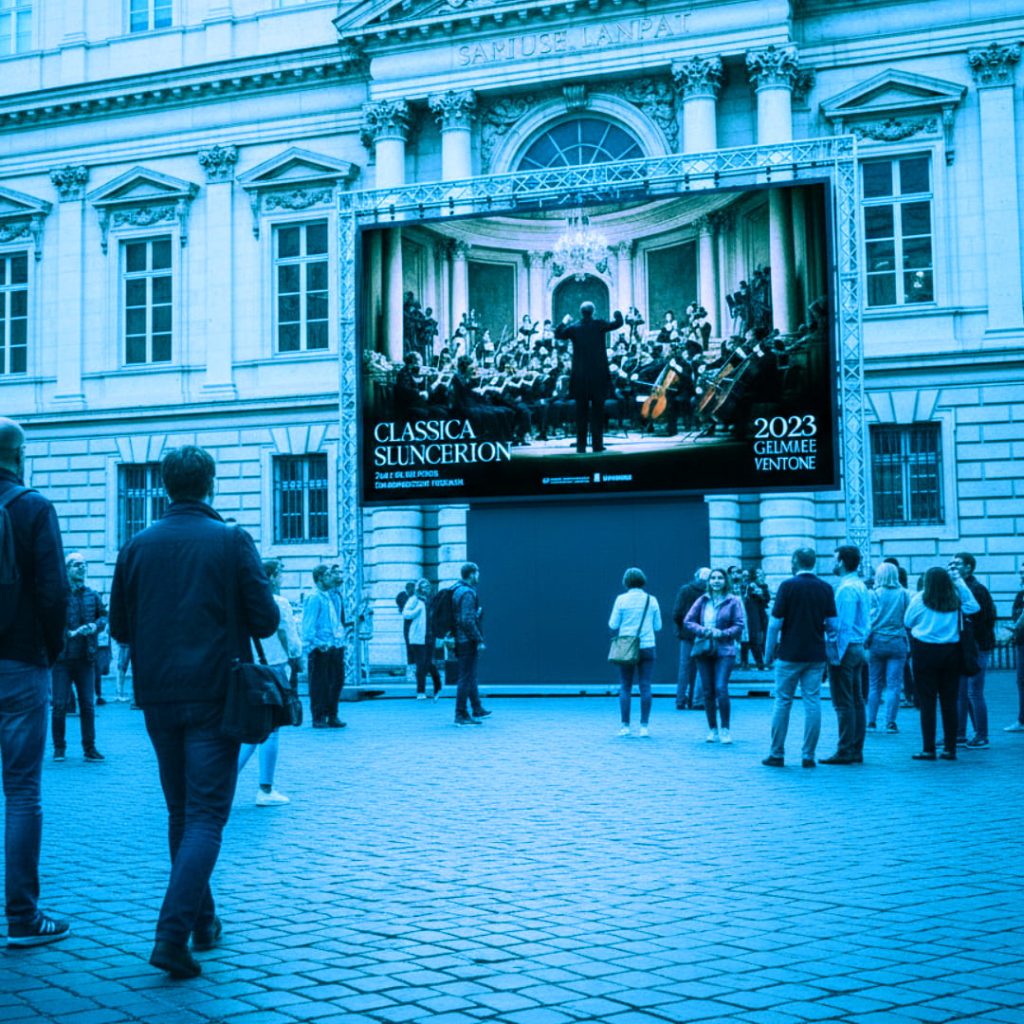 INSTITUTION ECRAN GEANT CONCERT CLASSIQUE