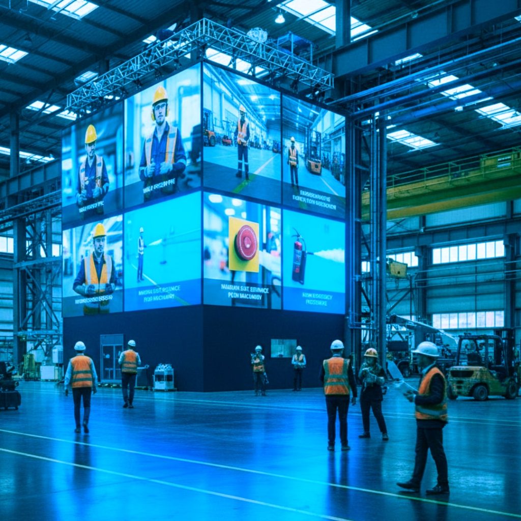MUR LED SITE INDUSTRIEL