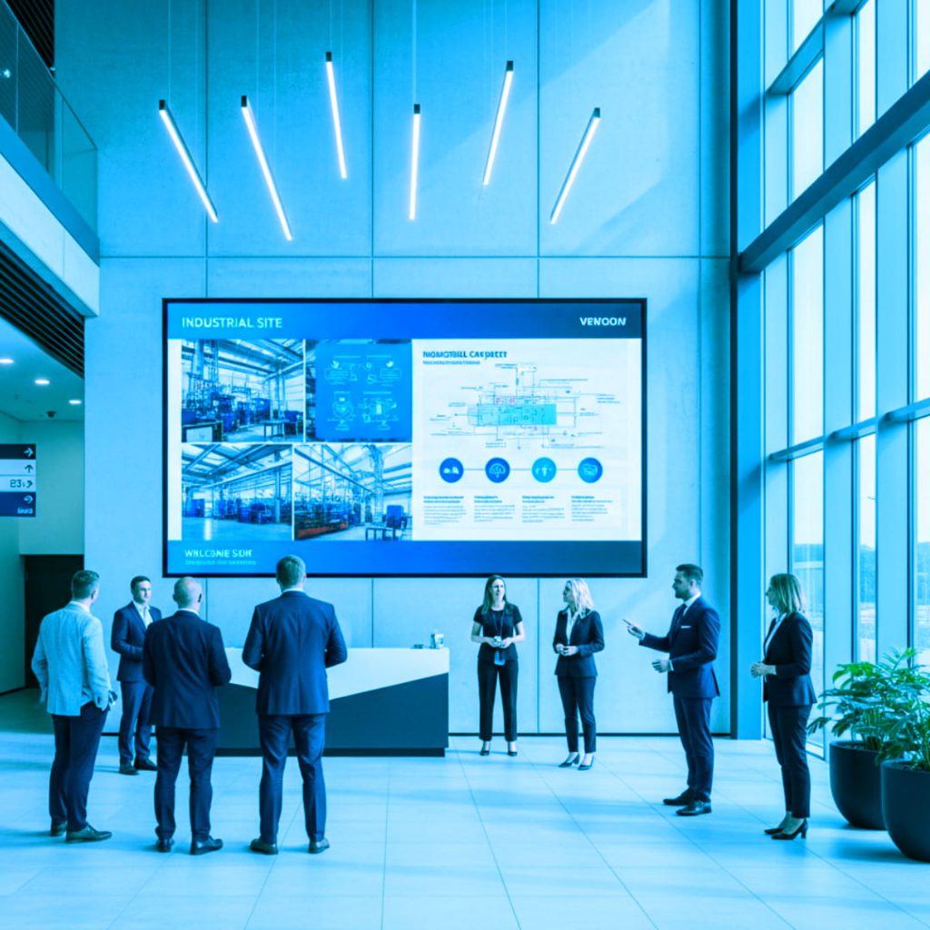 SITE INDUSTRIEL ECRAN LED PRESENTATION INDUSTRIE